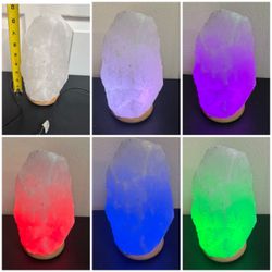Color Shifting Himalayan Salt Rock Lamp Light just $15