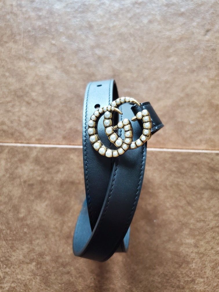 Gucci Skinny 0.8 Pearl Belt - www.nhima.co.zm display picture 1