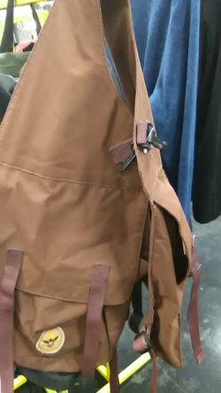 Canvas saddle bags 10" wide 14" tall