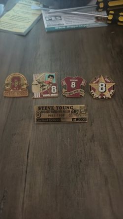 Steve Young pin set