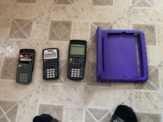 Calculators and iPad case