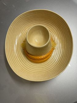 Cowboy Hat Chip and Dip Serving Bowl 