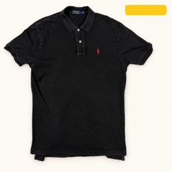 Polo Ralph Lauren Black Polo Shirt Size L