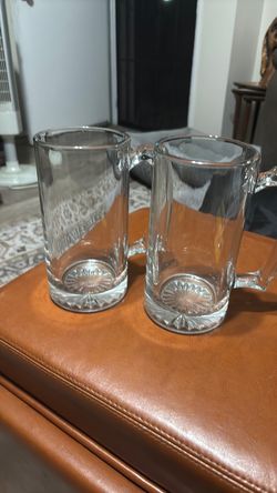 Glass Beer Mugs 7 in