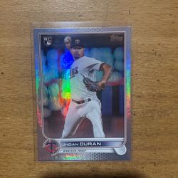 2022 TOPPS UPDATE JHOAN DURAN SILVER ROOKIE CARD 
