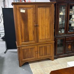 Solid Wood Clothing Armoire 