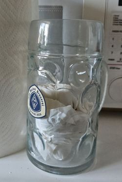 Giant Glass Beer Stein