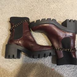Aldo Womens Combat Style Ankle High Boots Like New