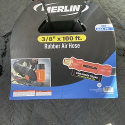 NEW MERLIN 3/8 in. x 100 ft. Rubber Air Hose 