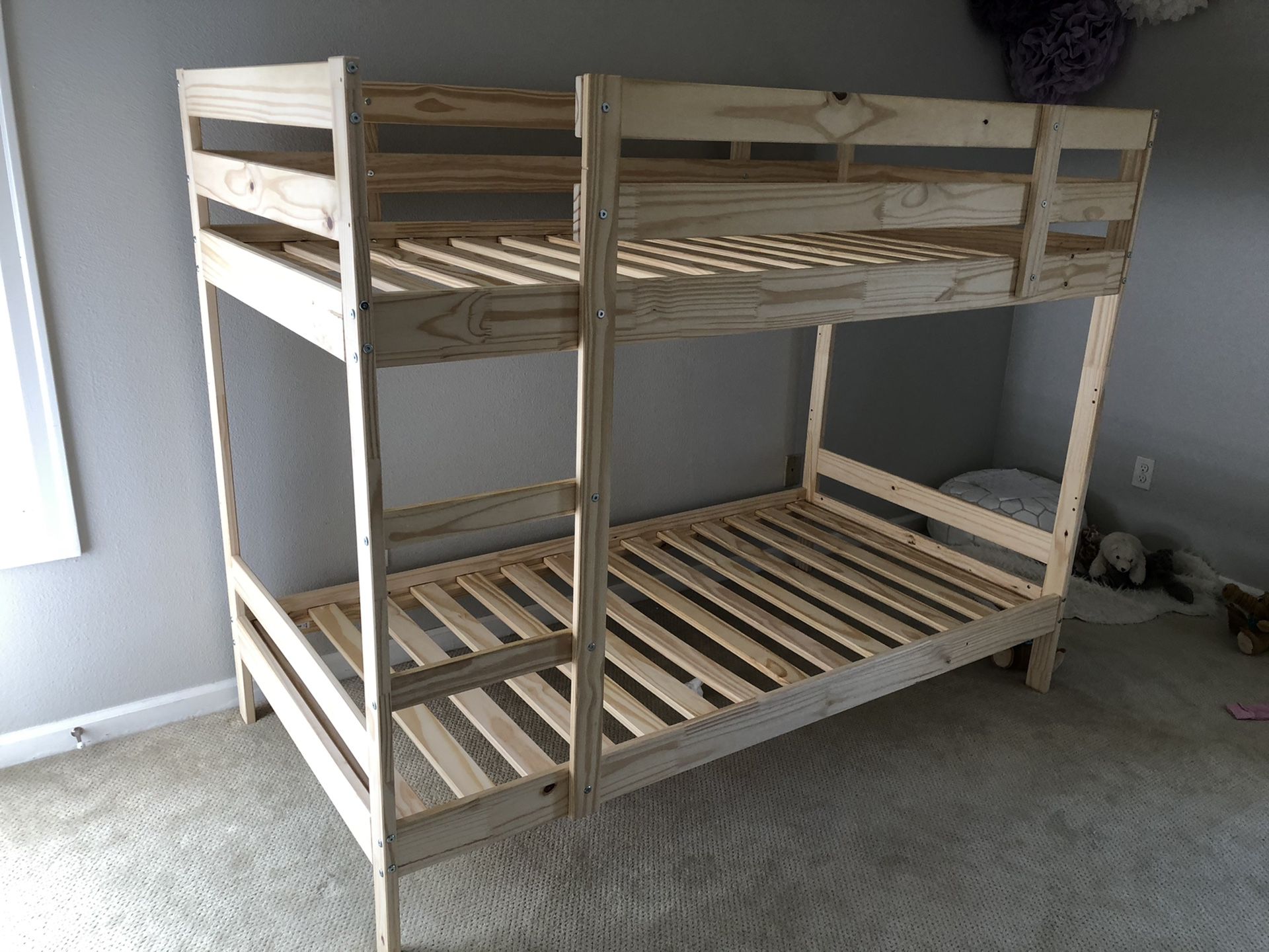 Twin size bunk bed!