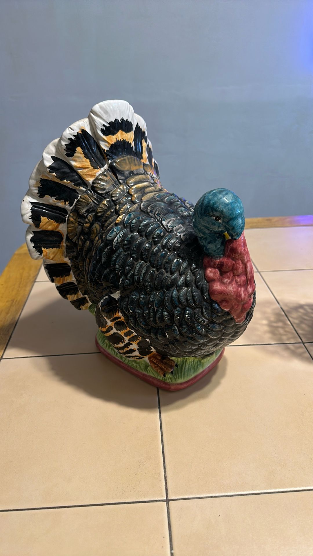 Ceramic Turkey, 12 Inches High By 10 Inches Wide. $24.99.