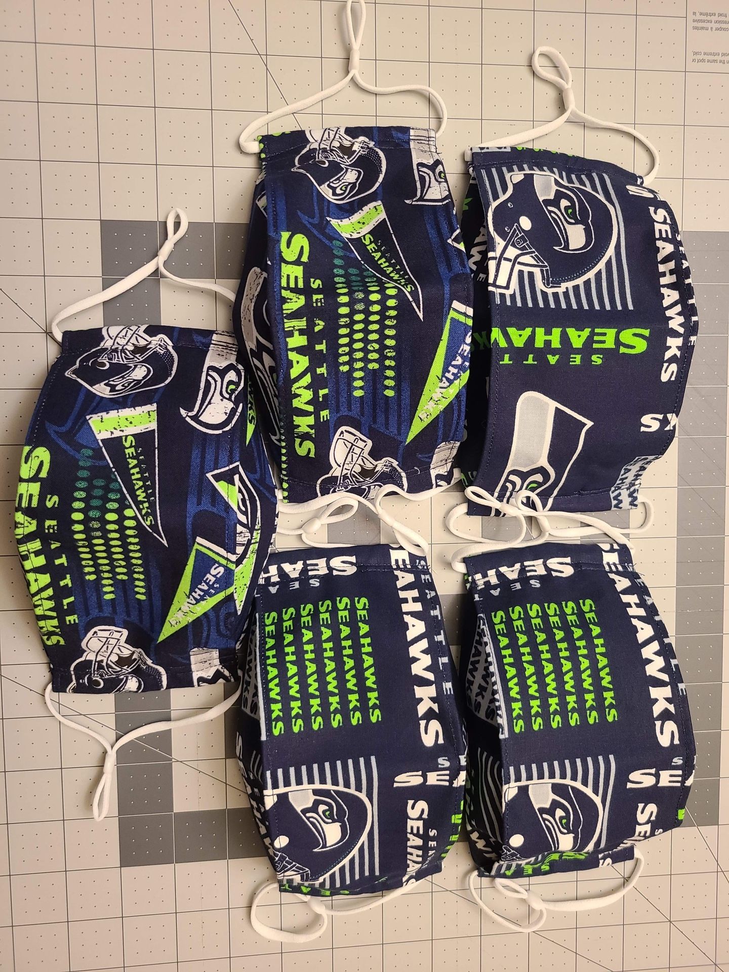 Seahawks origami face mask