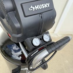 Husky 1.7 HP, 200 PSI, 30 Gal., 5.1 SCFM 90 PSI, Single-Stage, Oil Free Portable Vertical Electric Air Compressor (New) 