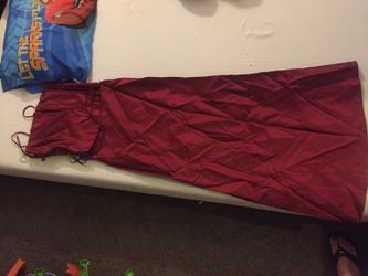 Used two piece burgundy gown corset and skirt size medium