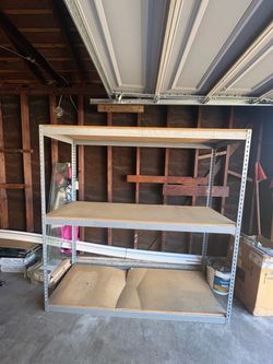 Garage storage shelves