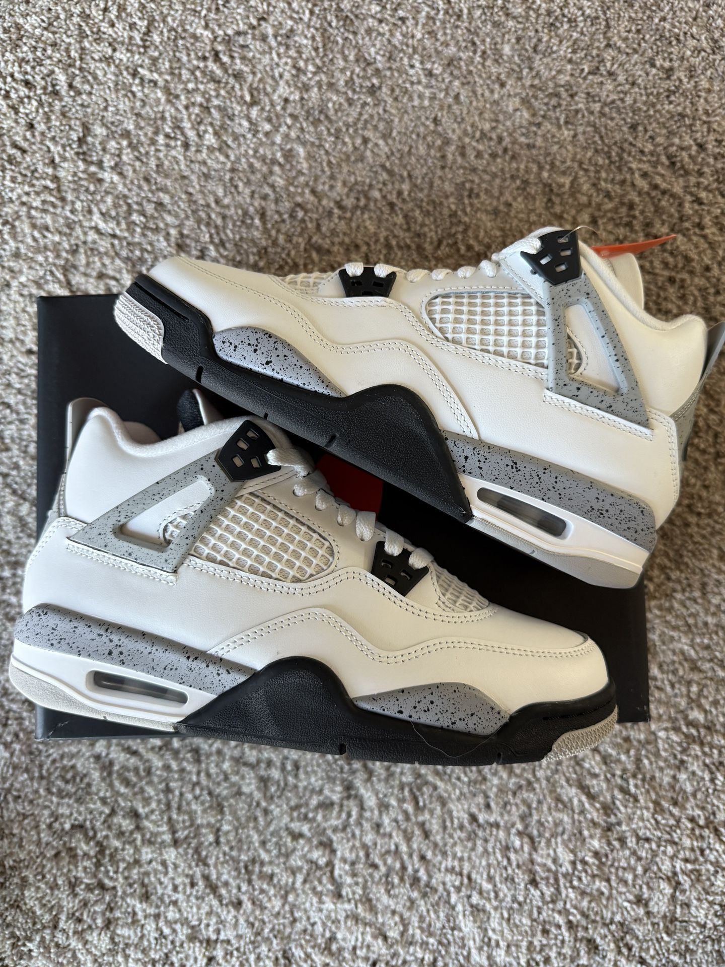 Air Jordan 4 White Cement Size 7Y NEW