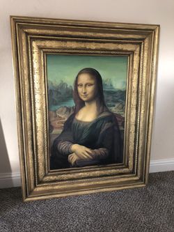 Hand Painted Copy Of Mona Lisa