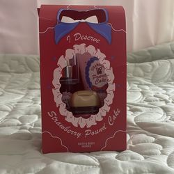 Strawberry pound cake set