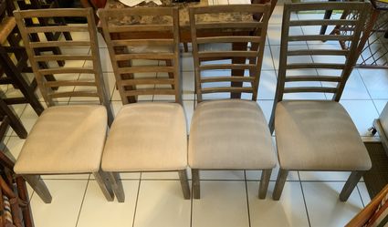 Four Dining Room Chairs - READ AD - Open to be sold in sets of two or four - only $40 Each Chair - Buy 3 Get One Free