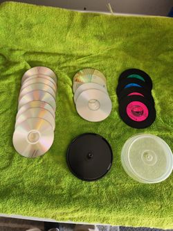 16 total DVD and CR ROM blank discs
