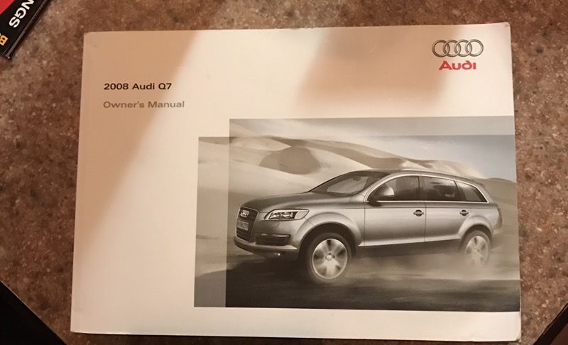 2008 Audi Q7 Owners Manual