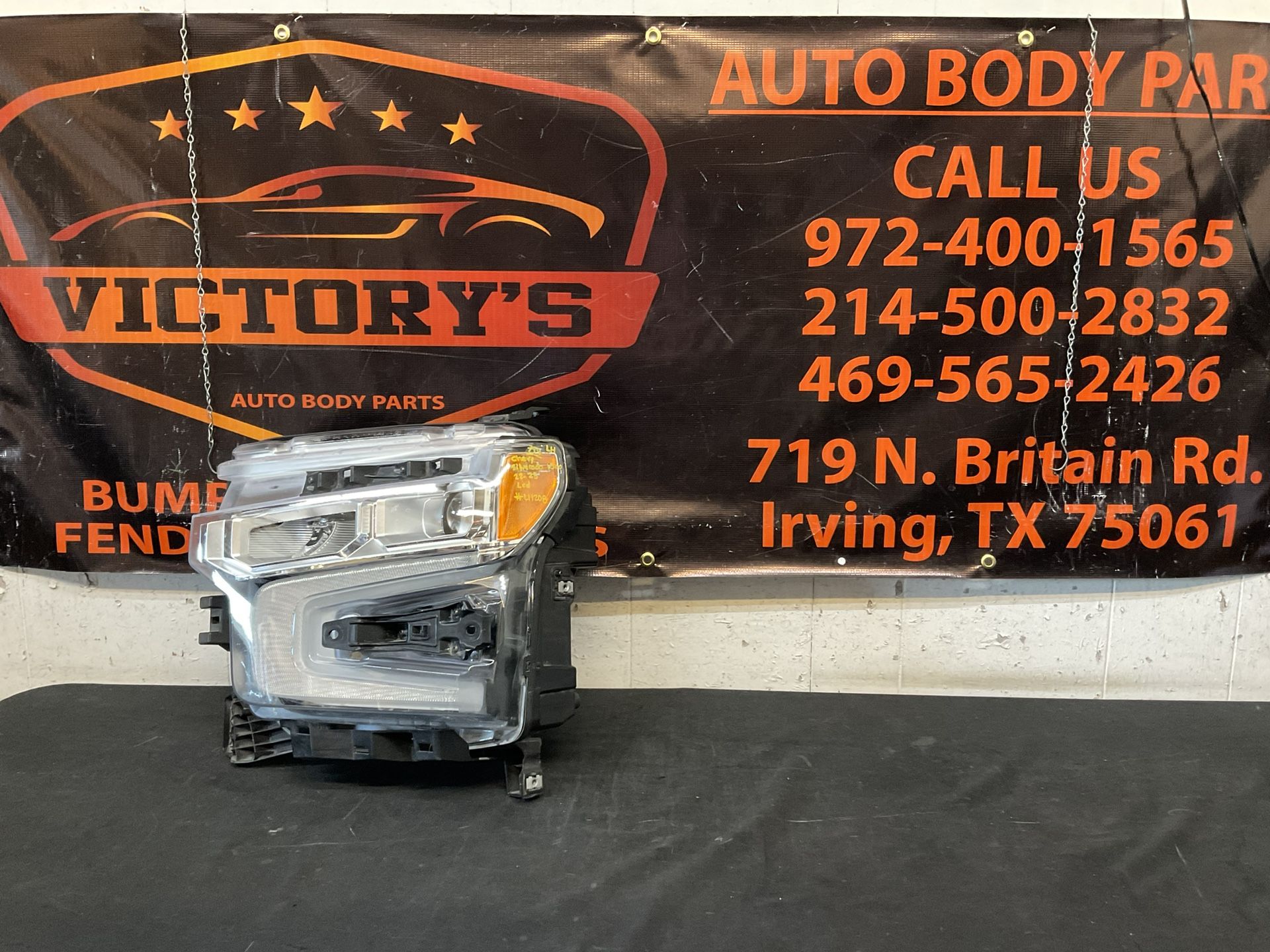 CHEVY SILVERADO 1500 LH HEADLIGHT 2022-2025 LED OEM