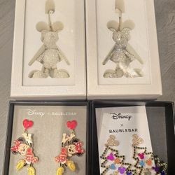 Baublebar Disney Minnie Mickey Christmas Valentinea Earrings 