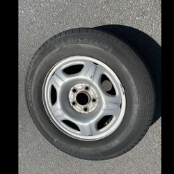 1 Only - 215/70r15 5x4.5 5x114.3 Stock Honda Crv Car-v Hrv Tacoma Wheel Rim Good Treads Tire!!