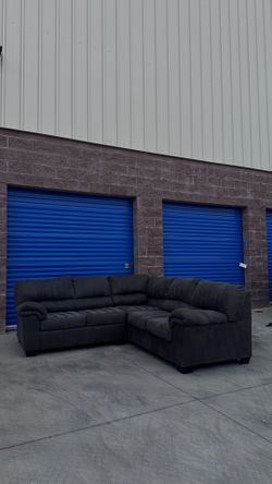 Ashley’s furniture dark grey sectional sofa couch