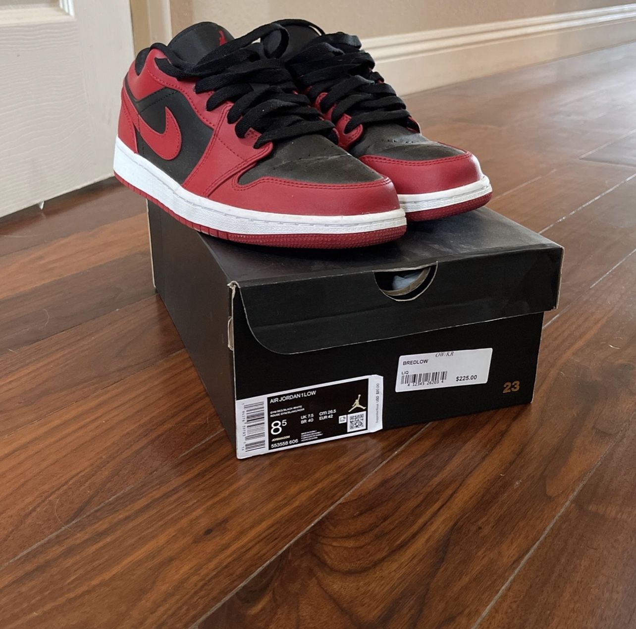 Bred 1 Low Size 8.5