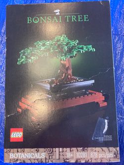 LEGO Botanicals Bonsai Tree Building Set - Artificial Bonsai Tree Plants for Home Decor, Adults Ages 18+ - Faux, Fake Plants for Table, Desk, Office -