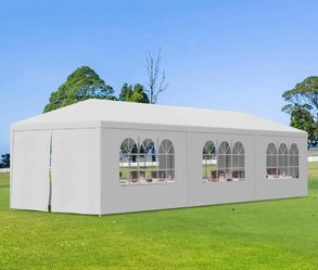 10x30 Party Tent Canopy Outdoor Gazebo Canopy Wedding Party Tent with 8Sidewalls