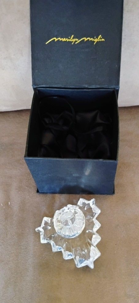 Vintage Marilyn Miglin Crystal Perfume Bottle New