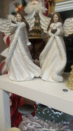 New glitter glam Christmas angels 15 each or 25 for the set very detailed