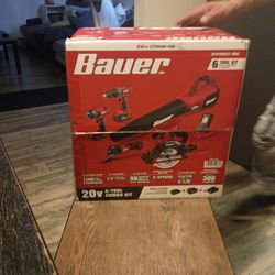 Bauer Tool  Kit     6 Piece Tool Kit  20 Volts