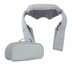 Nekteck Shiatsu Neck & Shoulder Massager with Heat – Gray