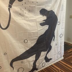 New Dinosaur Shower Curtain