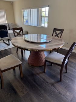 Brand new marble dining table