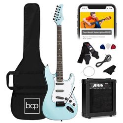 Electric Guitar With Amp