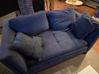 Blue Velvet Sofa / Loveseat – Comfortable & Stylish