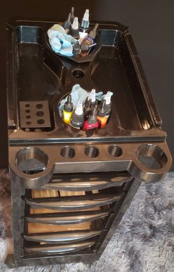 Black Tattoo Artist Work Station Cart