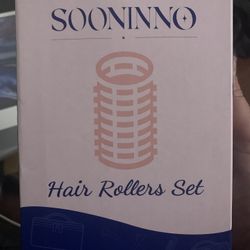 BRAND NEW IN BOX Hair Rollers with Free Storage Bag - Self Grip Heatless Sooninno Jumbo Hair Curlers Rollers for Bangs,Long,Medium,Short,Curly,Volume 