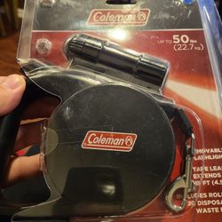 Coleman 3-in-1 Pet Retractable Leash, Black