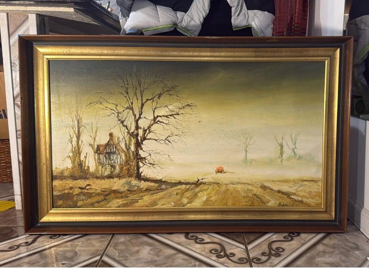 "Country House at Sunset". 43x27