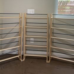 Set Of 3 Media Storage Racks