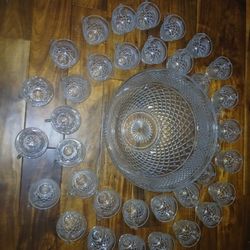 Punch Bowl Set 37 Piece 
