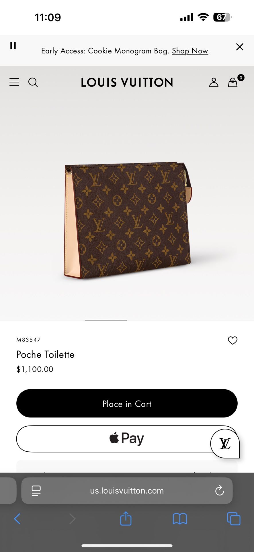 Louis Vuitton Toiletry Pouch