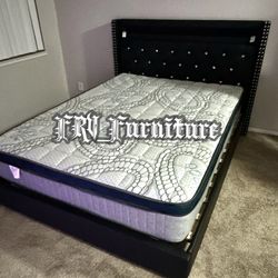 New Queen Bed Frame With Mattress 