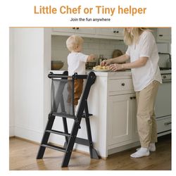 Brand New! In Box! COSYLAND Foldable Toddler Kitchen Stool Helper