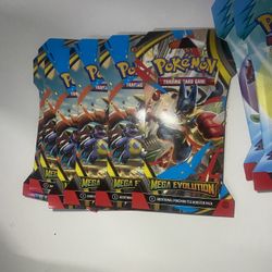 Pokemon Cards  Destined Rivals, Mega Evolution ,&journey Together,Sleeved Booster Lot(11)